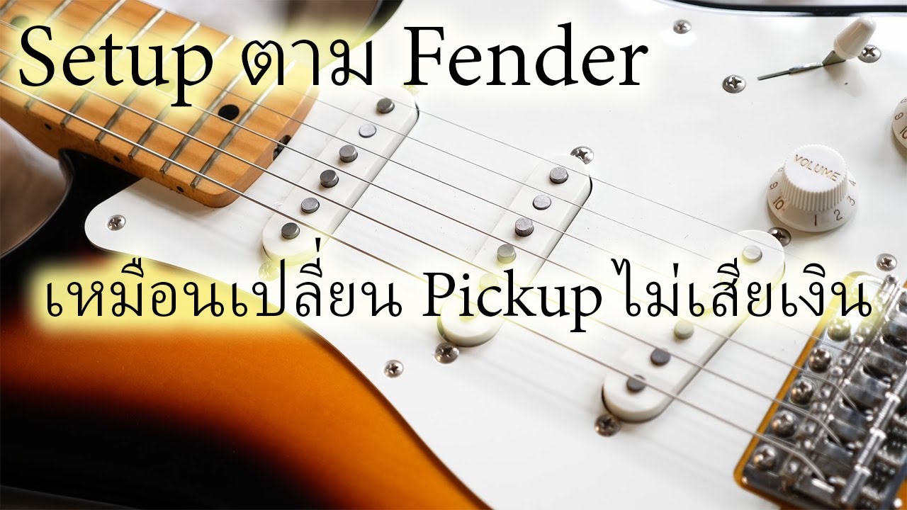 Setup ตามคู่มือ Fender EP6:การปรับความสูง Pickup