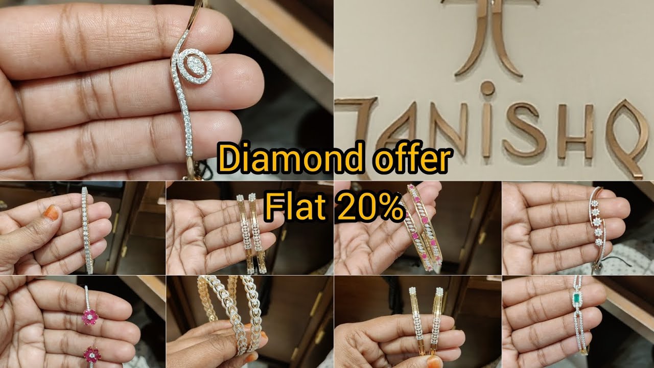 Tanishq# Diamond Bangle and bracelets,new design offer20%flat discount 