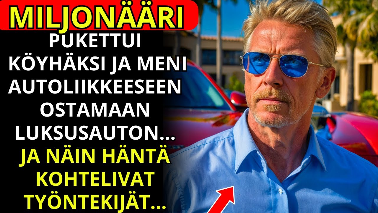 Miljonääri pukeutui köyhäksi ja meni autokauppaan ostamaan luksusauton, mutta...