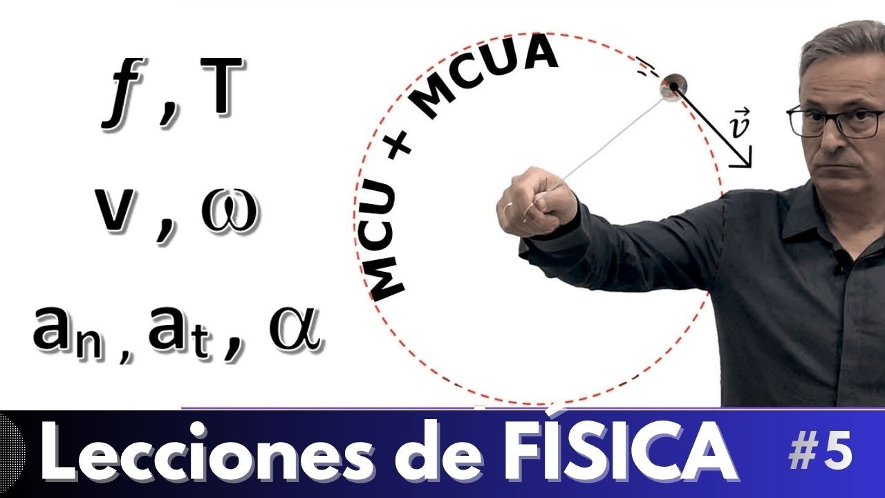 El Movimiento Circular: Uniforme (MCU) y Acelerado (MCUA). Fórmulas y Ejemplos.  | FÍSICA 5