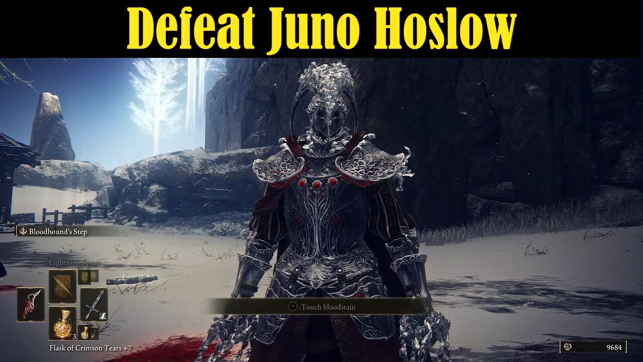Hoslow Armor Set, defeat Juno Hoslow Knight of Blood - Elden Ring