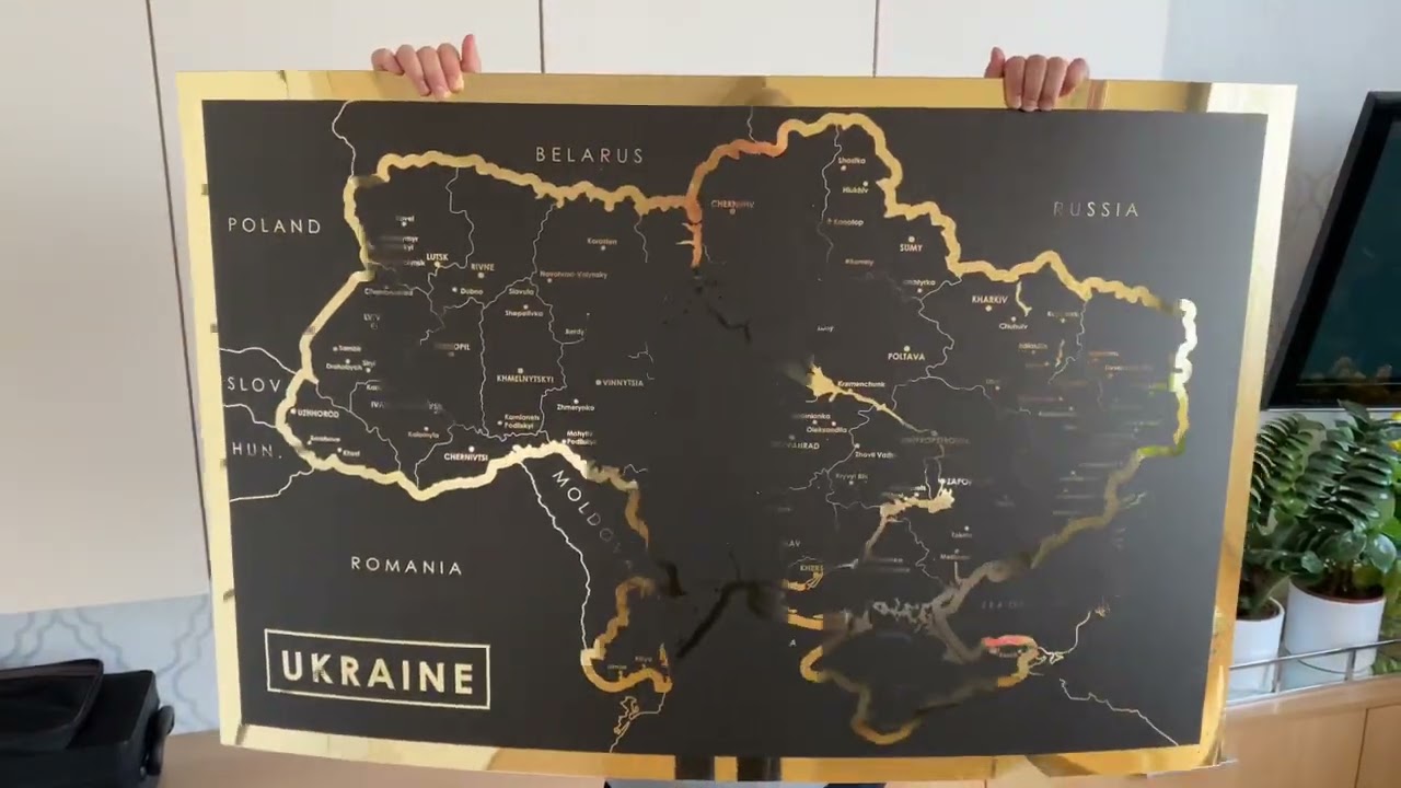 Złota mapa Ukrainy
