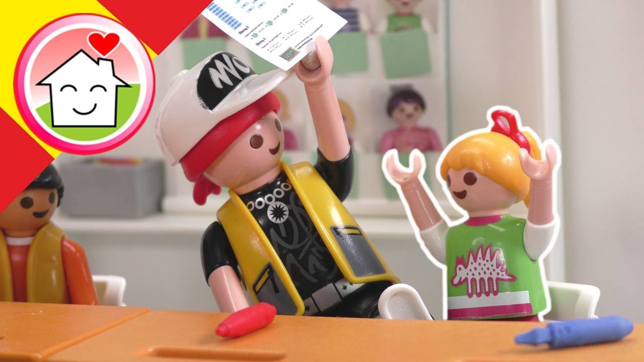 Playmobil en español Sigi en la clase de Lena - La familia Hauser