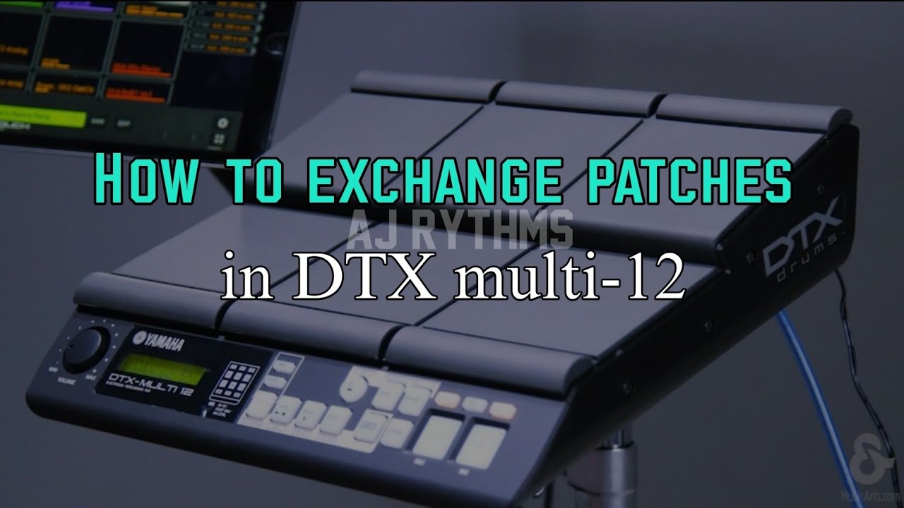 How to exchange patches in DTX multi-12 pads ||Telugu||