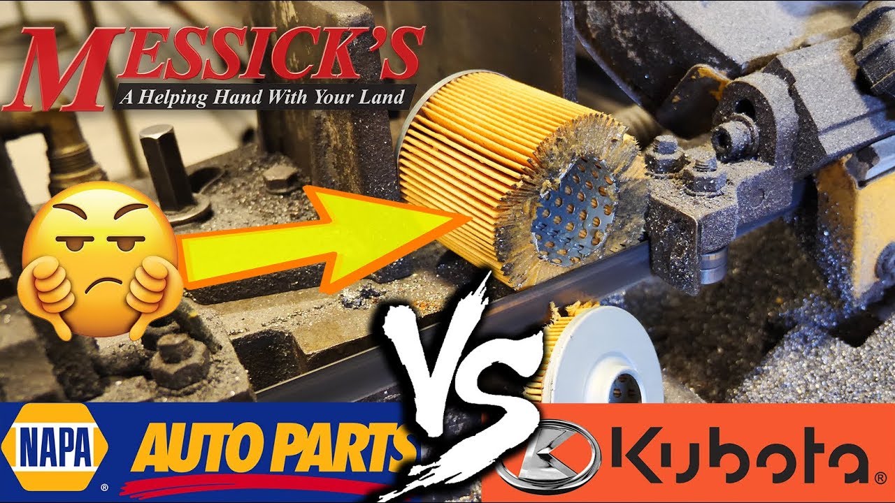NAPA VS KUBOTA (hydraulic oil filters) - What's inside???