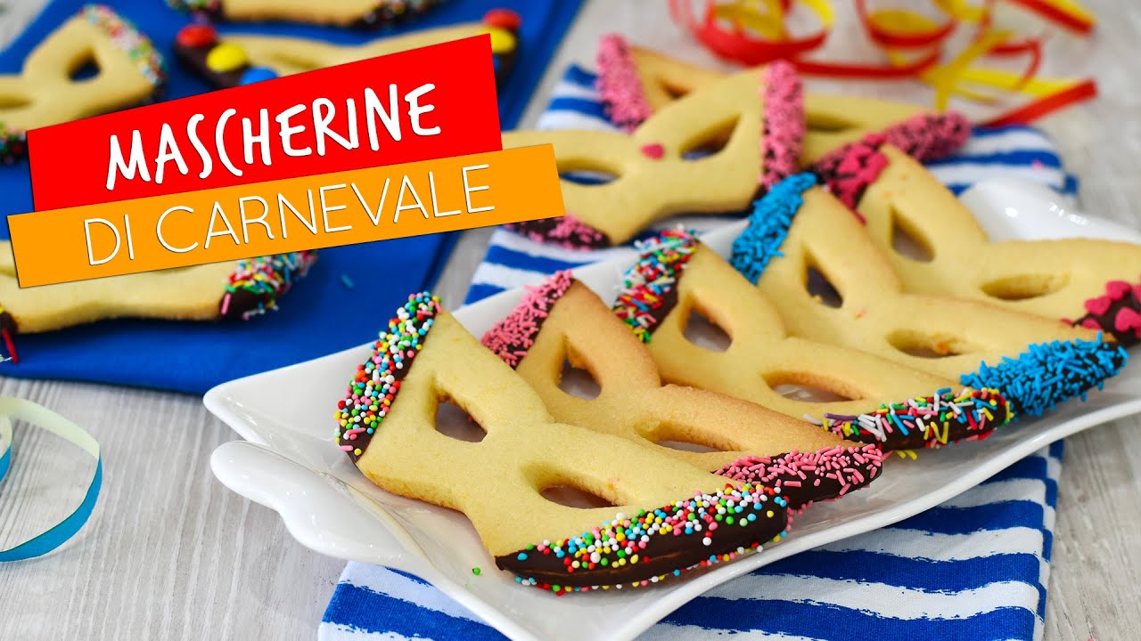 Mascherine di Carnevale di pasta frolla - Ricetta di carnevale per bambini