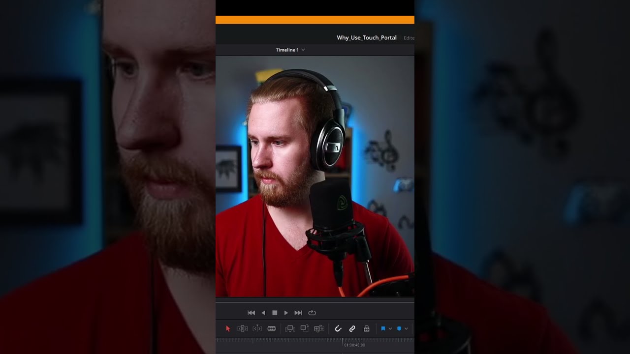 Редактирование видео с веб-камеры и игрового процесса отдельно в DaVinci Resolve - #Shorts