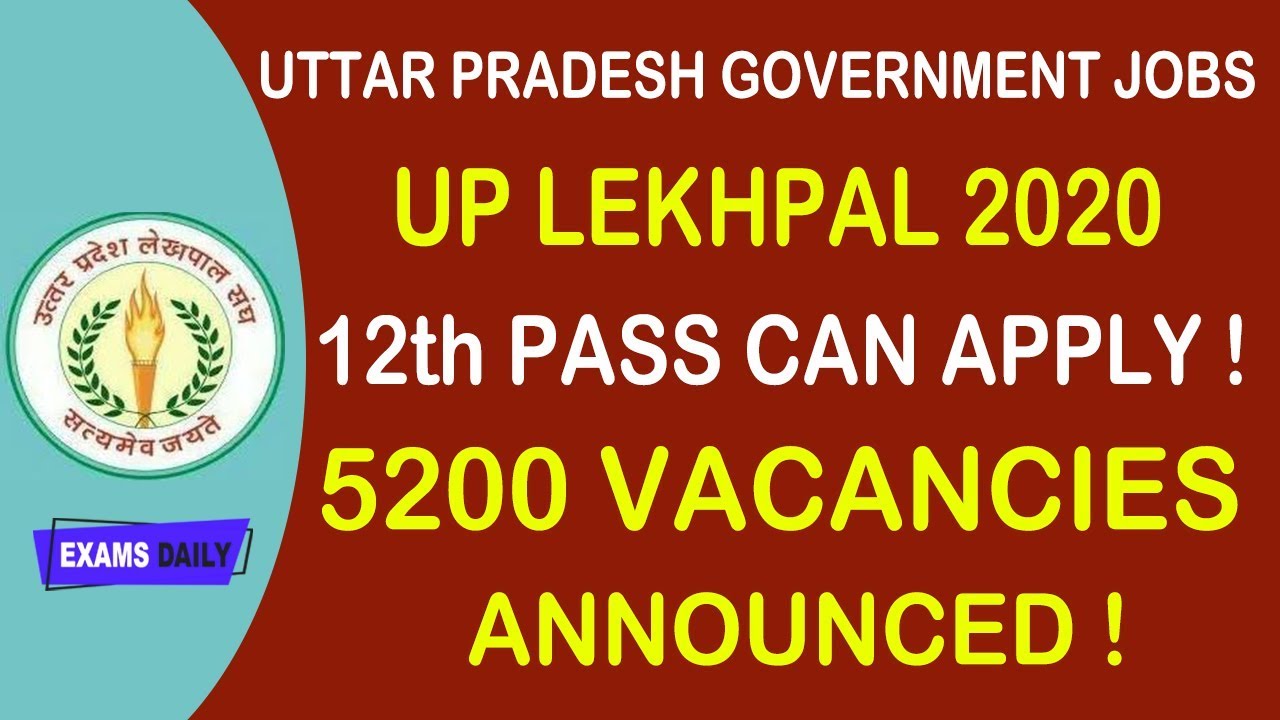 Central Govt Recruitment 2020 || UP LEKHPAL Jobs 2020 || #centralgovtjobs