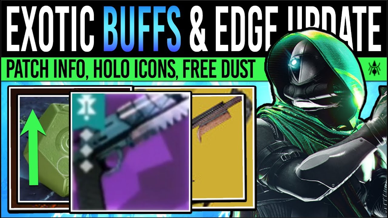 Destiny 2: NEW EXOTIC BUFFS & ANIMATED WEAPONS! Patch TODAY, Bounty Removal, New Fixes, EoF Cutscene