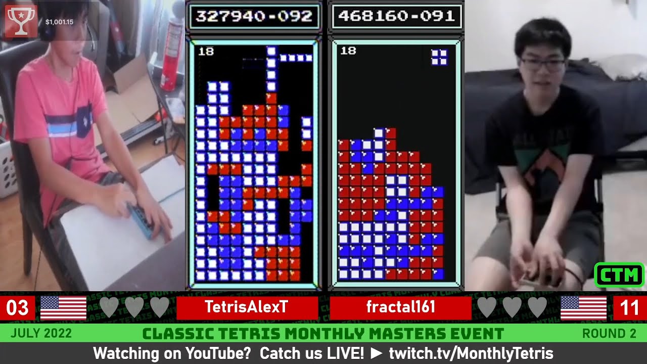 BEST DIG EVER?! Alex T, Fractal | Rd 2 | Classic Tetris Monthly Masters