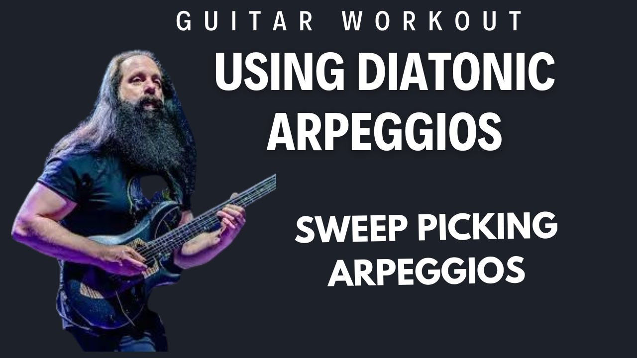 How To Play  Diatonic Arpeggio Harmonized 3 string  -  Lead Guitar Lesson