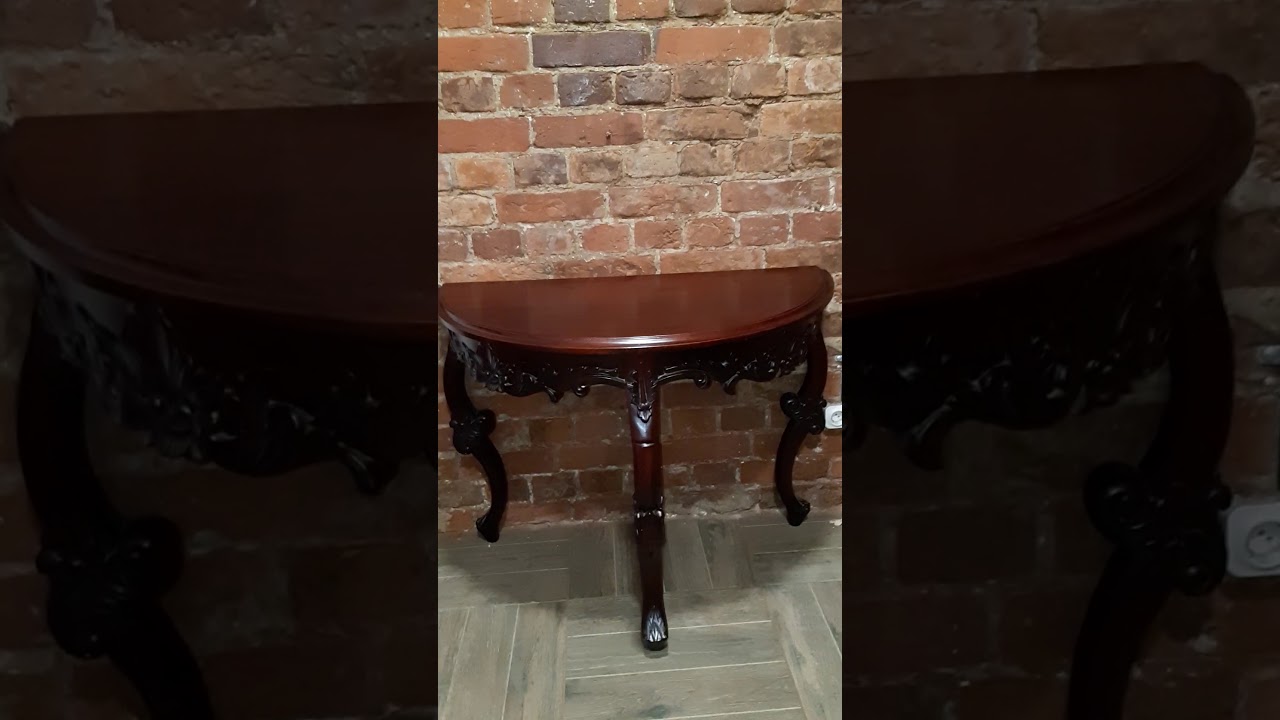 Пристенный столик. Консоль. 19 век. Российская империя. Красное дерево.