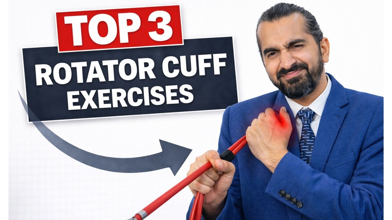 Top 3 Rotator Cuff Exercises (Resistance Band) | Fix Shoulder Pain Fast