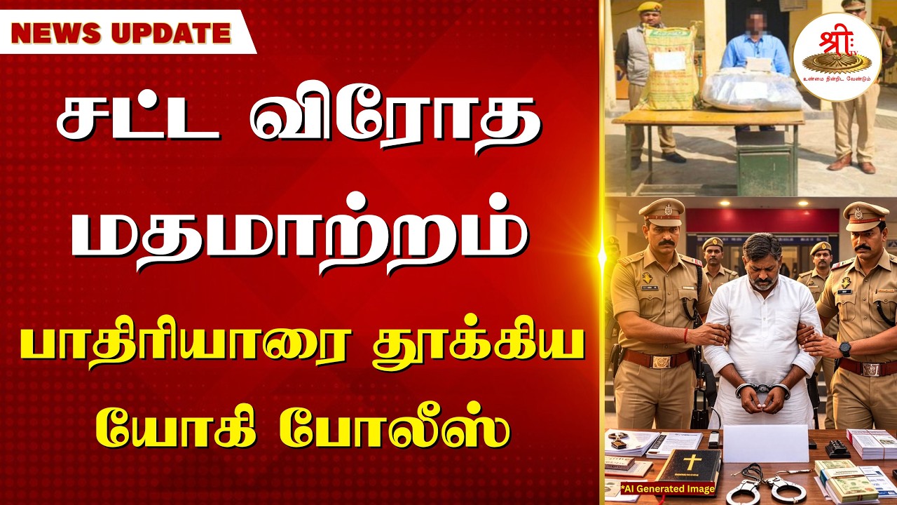 சட்ட விரோத மதமாற்றம்; பாதிரியாரை தூக்கிய யோகி போலீஸ் | Ballia | Christian Conversion | UP Police |