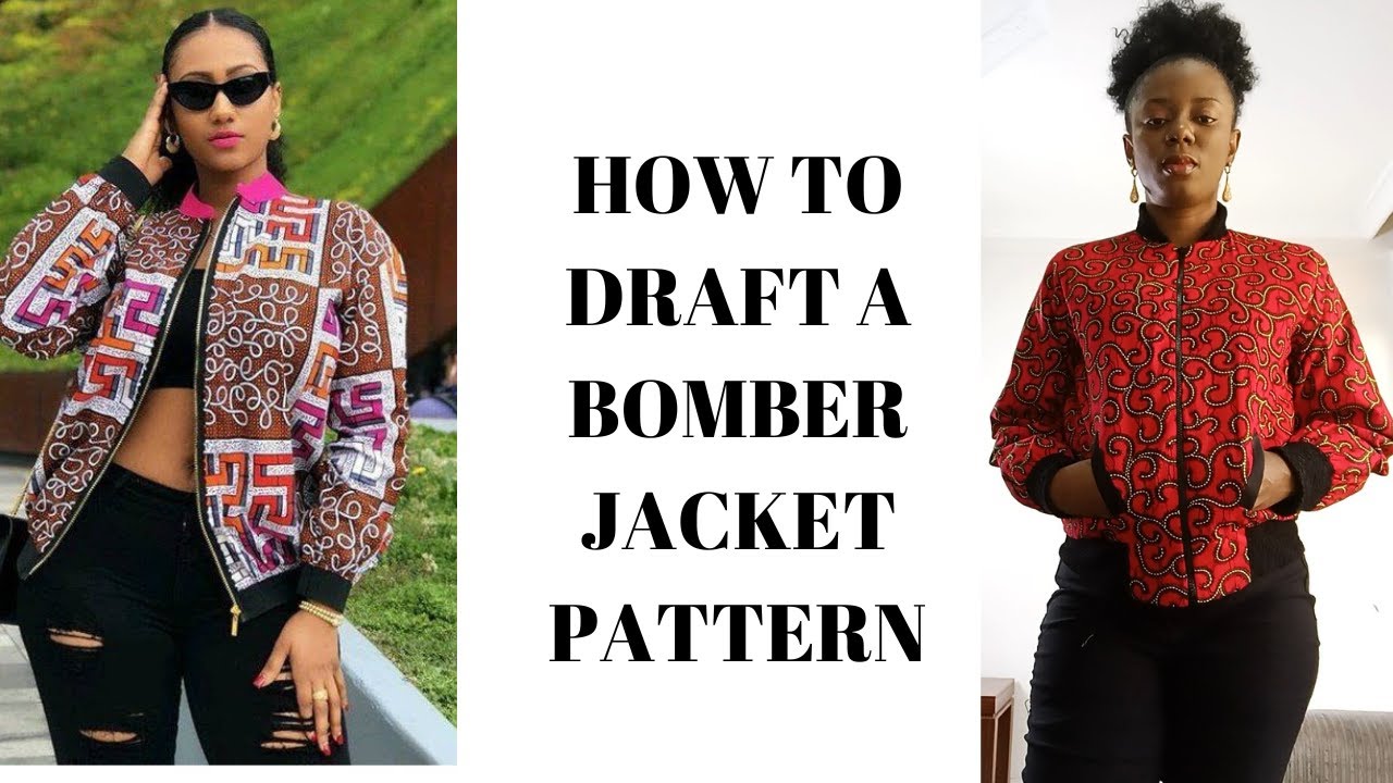 HOW TO DRAFT A BOMBER JACKET PATTERN
