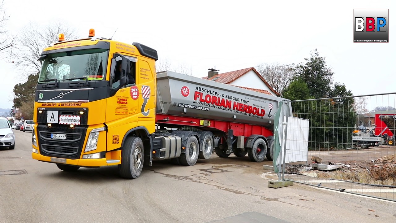 VOLVO FH 500 Sattelkipper Kipper / Tipper Trailer Truck, Schorndorf, Germany, 11.12.2019.