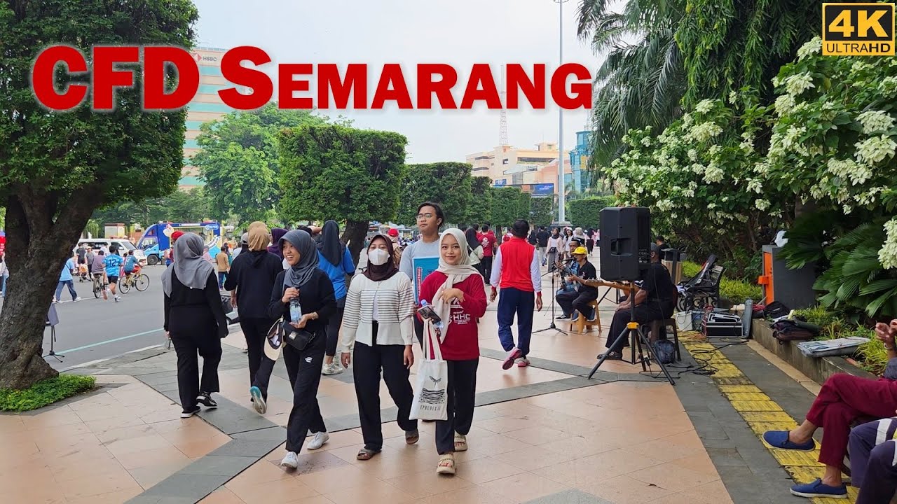 CFD Sermarang Minggu Pagi❗Semarang Car Free Day #walkingaround #capital of Central Java