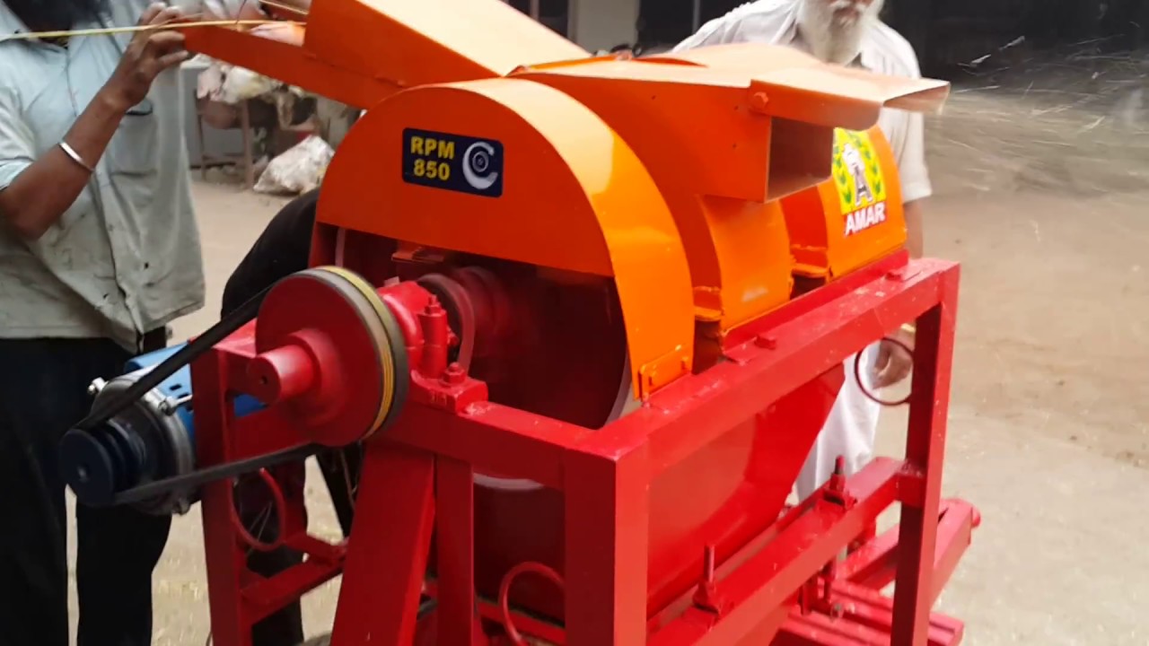 Amar Plot Thresher - Working on Wheat crop
