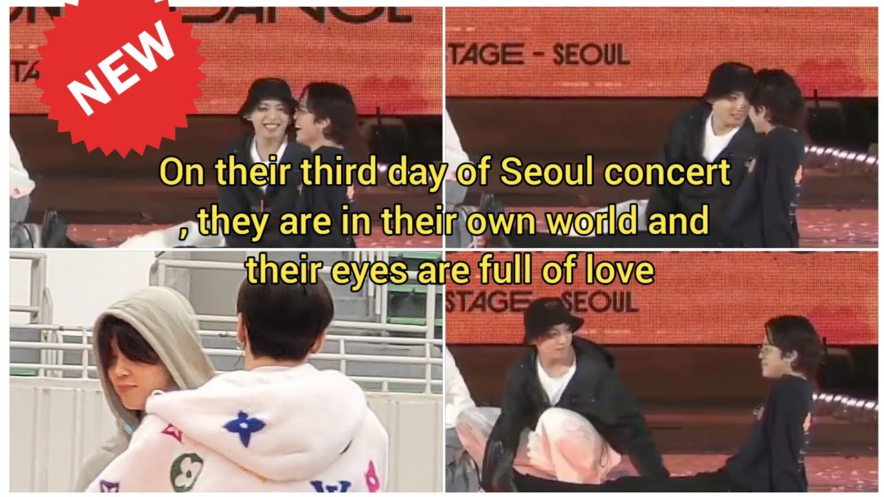 On the third day of the Seoul concert, they are in their own world and their eyes are full of love