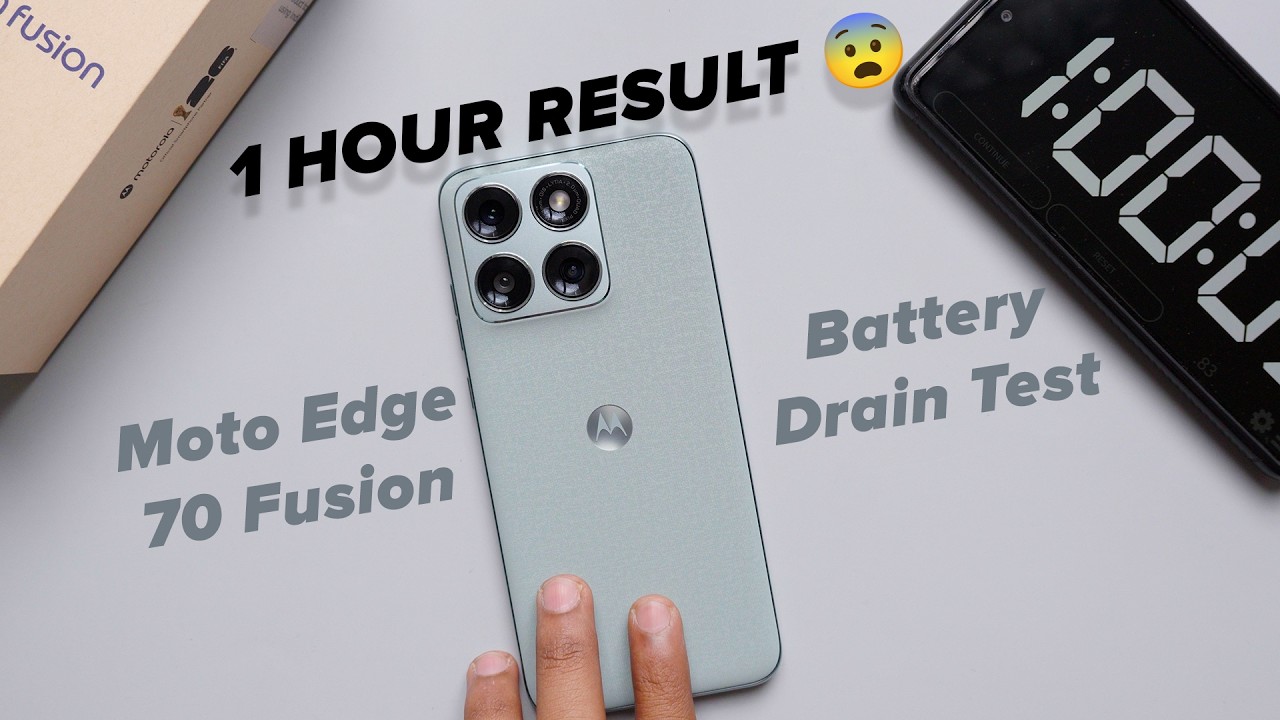 Motorola Edge 70 Fusion Battery Test 1 Hour - SHOCKING Result!