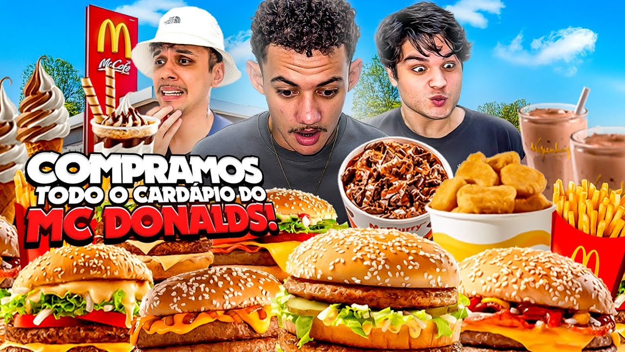 COMPRAMOS TODO O CARDÁPIO do MCDONALDS 2025 😋🍟