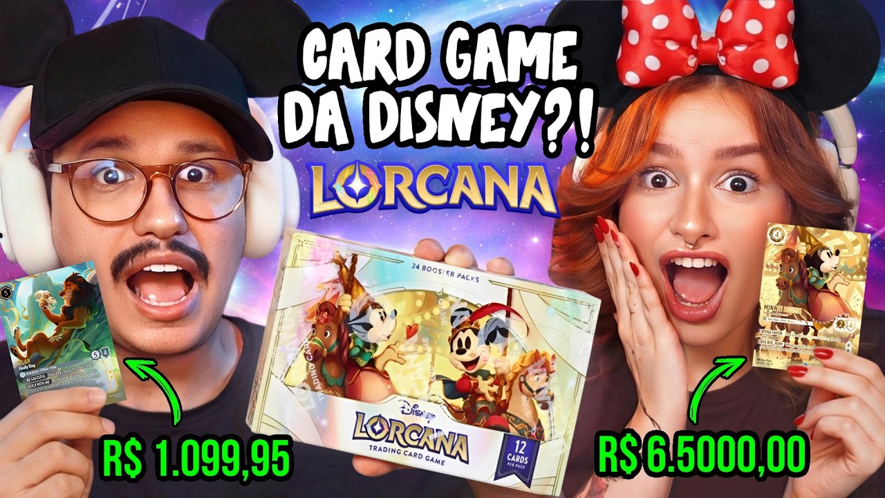 CARDGAME DA DISNEY? ABRIMOS UMA CAIXA DE LORCANA!