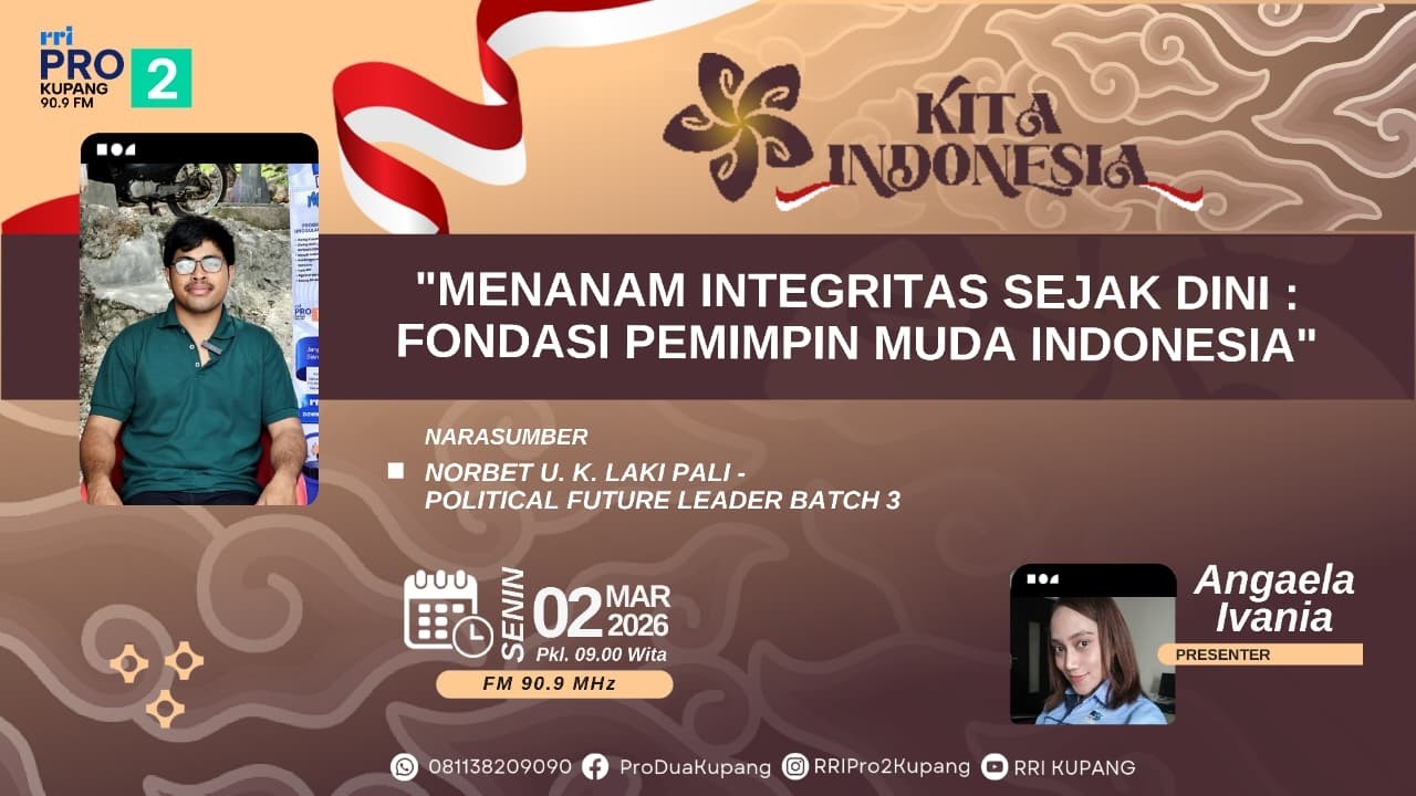 [LIVE] KITA INDONESIA“MENANAM INTEGRITAS SEJAK DINI : FONDASI PEMIMPIN MUDA INDONESIA”