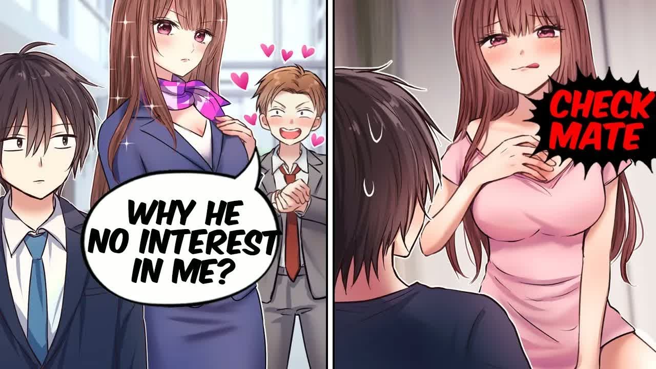Manga Dub The Most Popular Receptionist Likes ME？! 😳Now She Wants to Come to My House  ？!RomCom