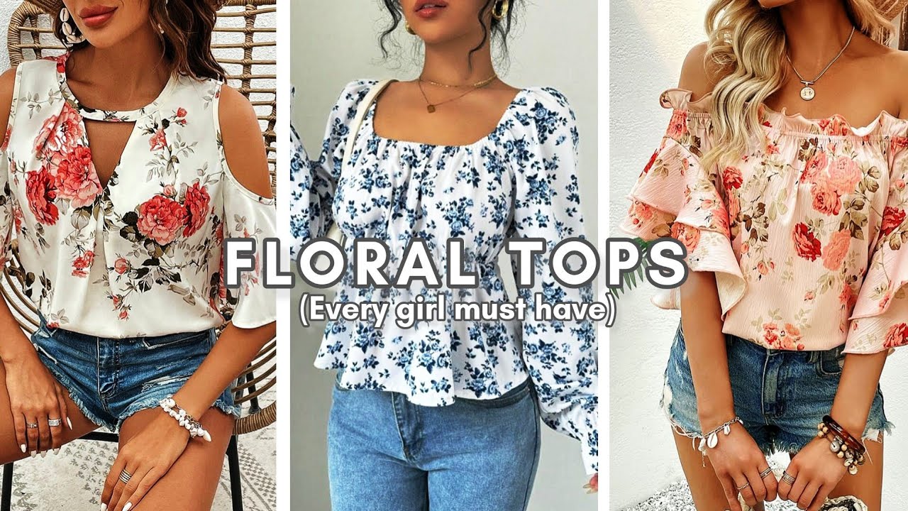 FLORAL TOPS (evey girl must have) #fashion #koreanfashion #outfitideas