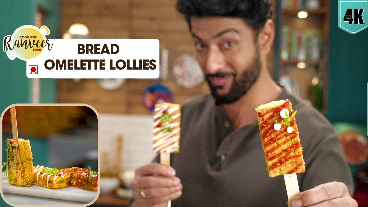 Bread Omelette pakoda | Bread Omelette in a new way | Stuffed masala Bread Omelette | Chef Ranvee...