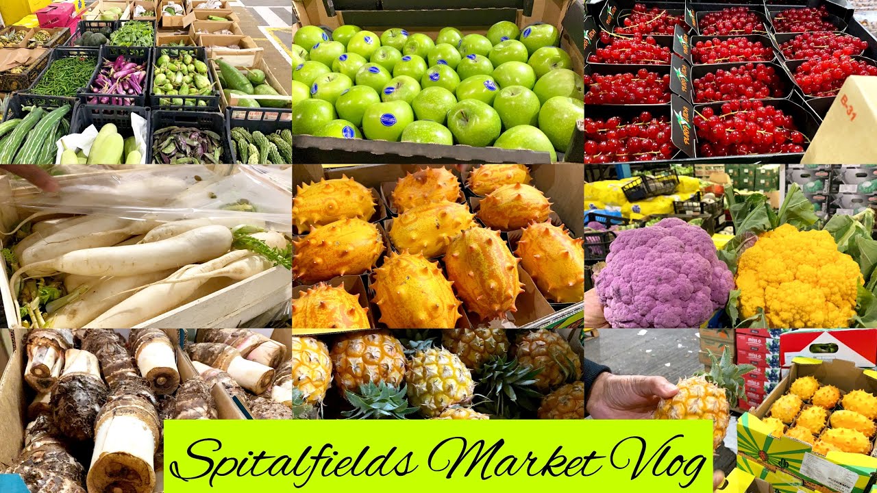 No Cooking Today VLOG! Shopping at Spitalfields Market Fruit + Veg vlog LONDON