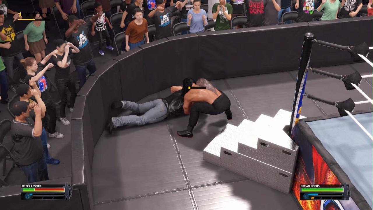 WWE 2K25 Reigns returns and kicks Lesnar's butt