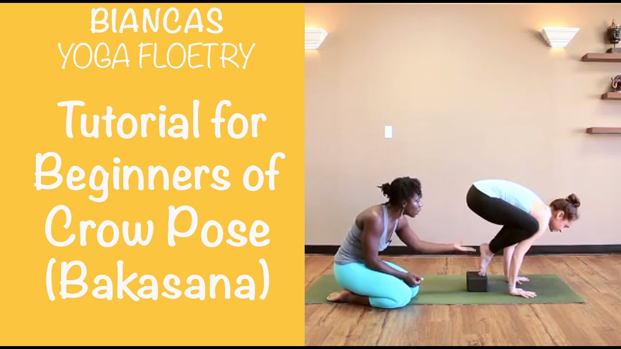 Beginners Modification of Arm Balance: Crow Pose (Bakasana)