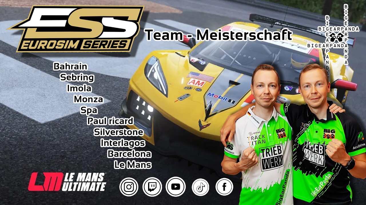 🔴 Live [PC/GER] ESS Team Cup Rennen Nr.3 - 90min. Imola 😁💪 #lmu #simracing #twins #adac