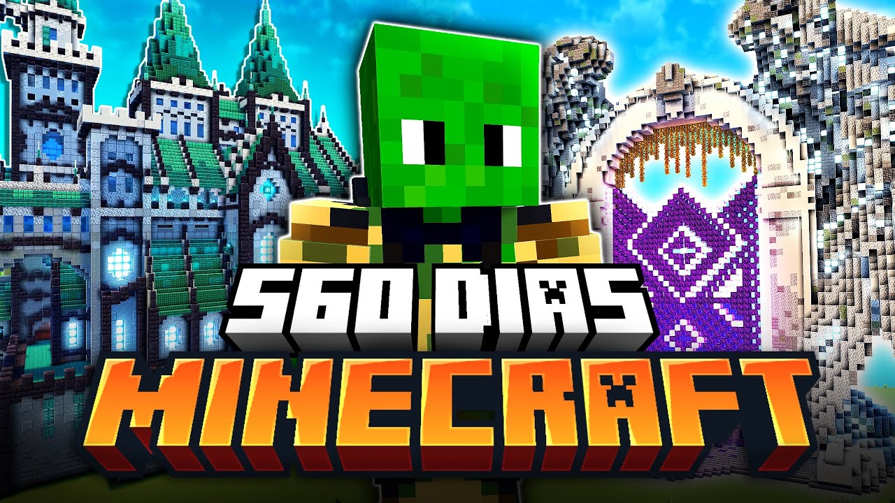Sobrevivi 560 Dias no Minecraft Survival - O Filme