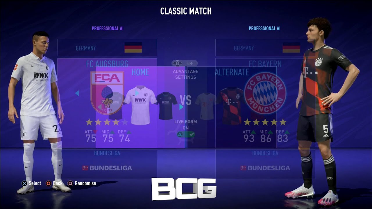 Fifa 21 German Bundesliga 1 Ratings & kits