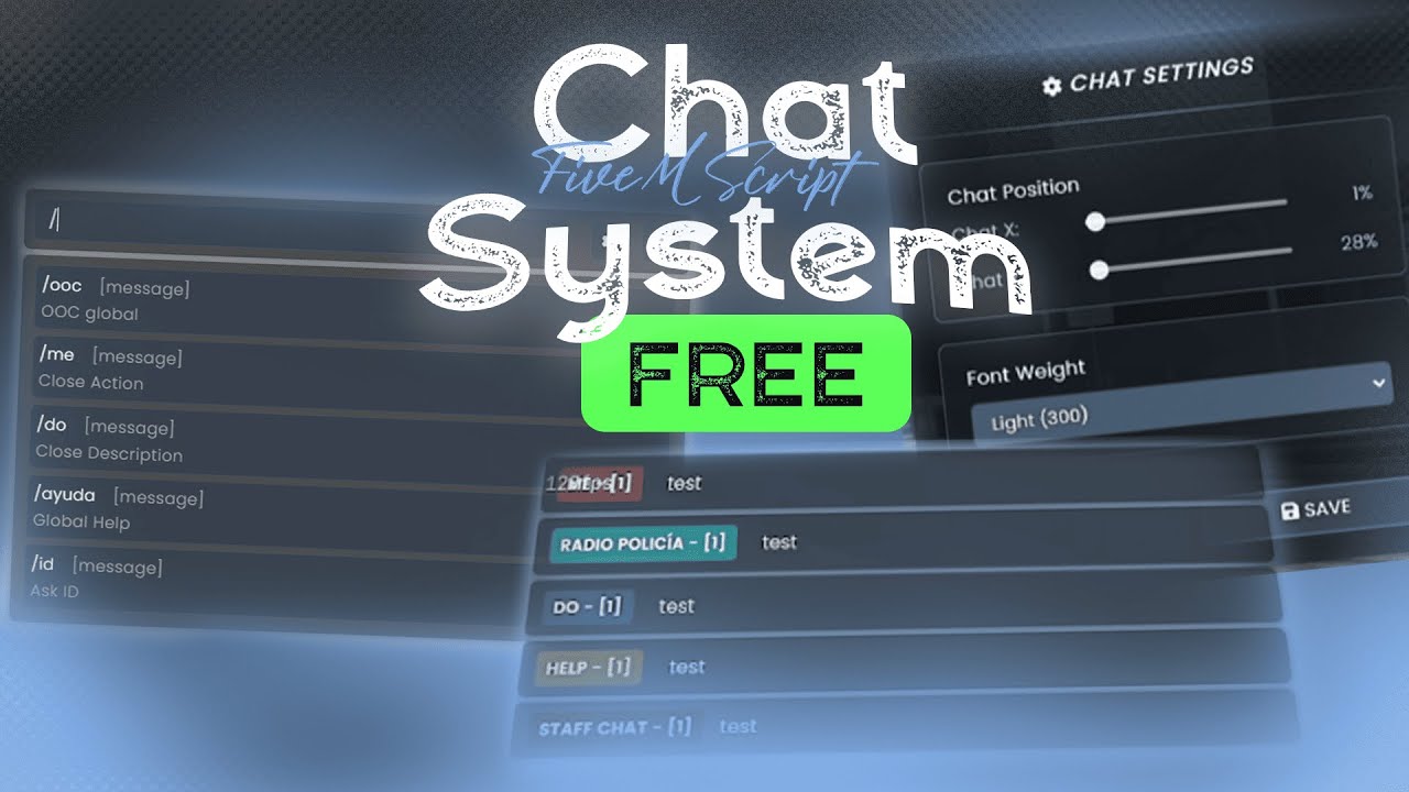 The BEST free chat script system for FiveM servers | Jota Dev | ESX QB-Core & QBox