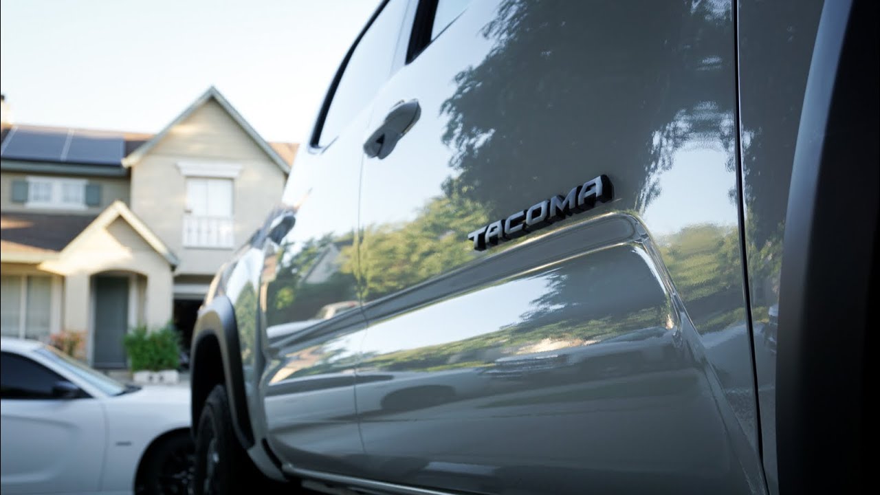 Blackout Tacoma Emblem Overlay Install #Tacoma #overlays