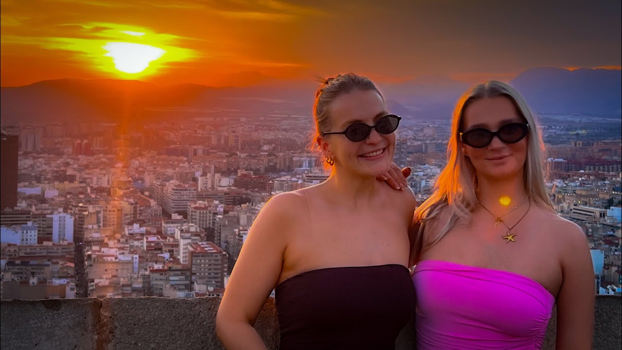 МОЙ ПЕРВЫЙ ХЕЛЛОУИН на ЮГЕ ИСПАНИИ - ЗАКАТ, МОРЕ, ЗНАКОМСТВА с ВКУСНЫМИ ДЕВУШКАМИ АЛИКАНТЕ IRL СТРИМ