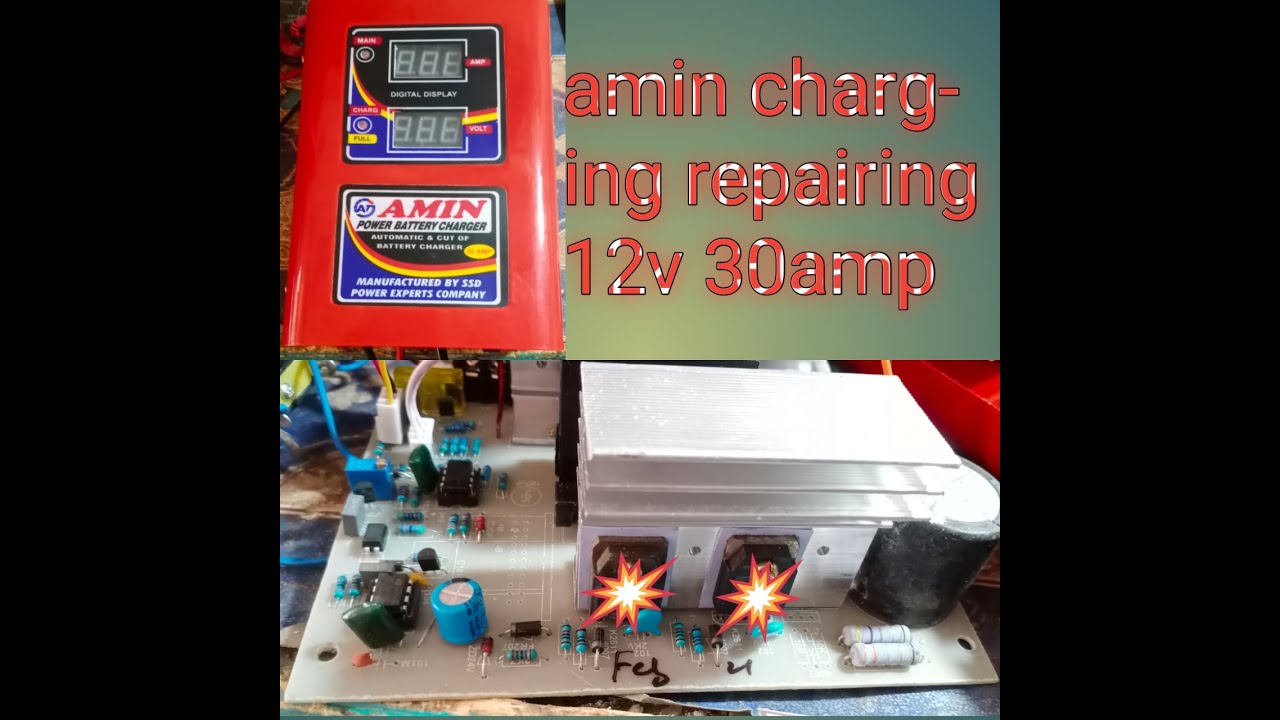 AMin charging repairing 12V 30AMP