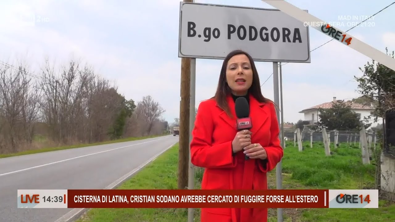Cisterna di Latina, Sodano avrebbe cercato di fuggire forse all'estero - Ore 14 del 19/02/2024