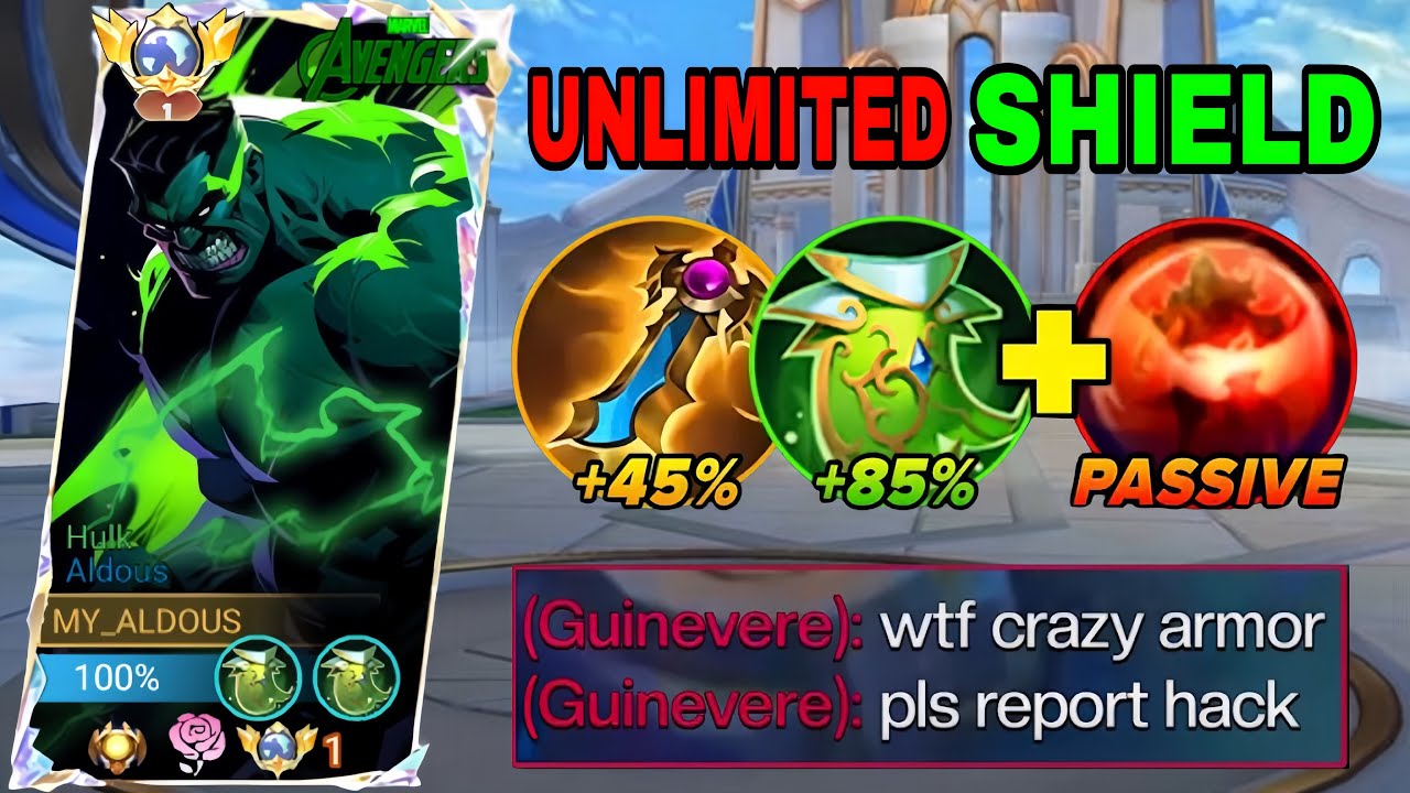 ALDOUS INFINITE SHIELD = NO DAMAGE TAKEN! 💯