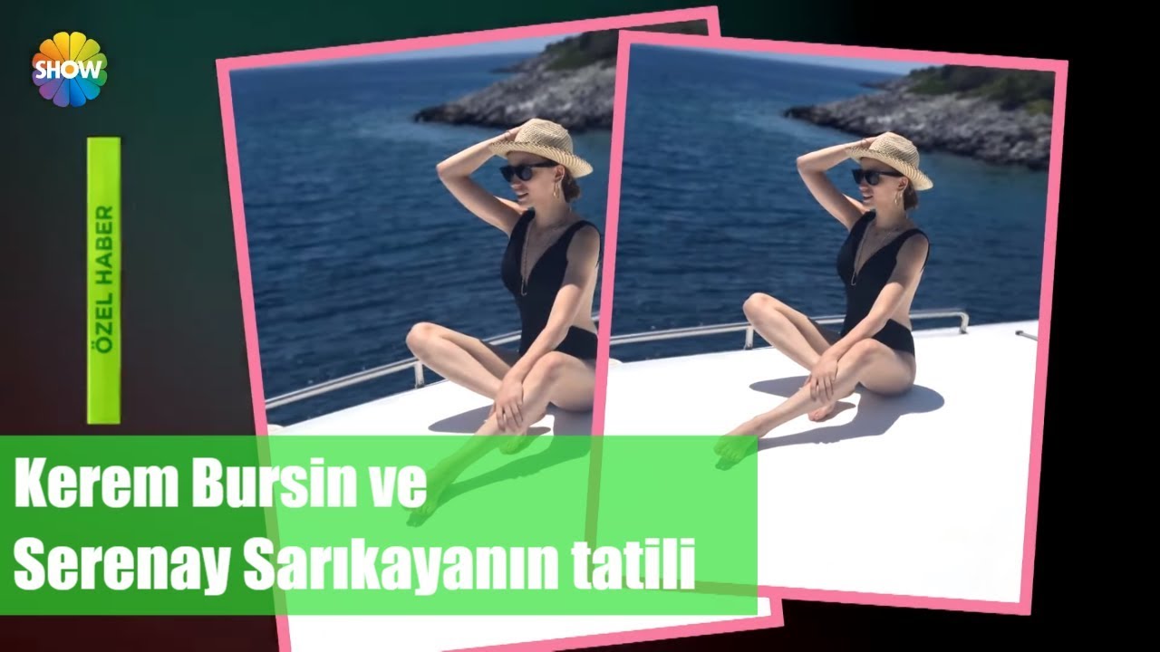 Kerem Bursin ve Serenay Sarıkaya'nın Bodrum tatili