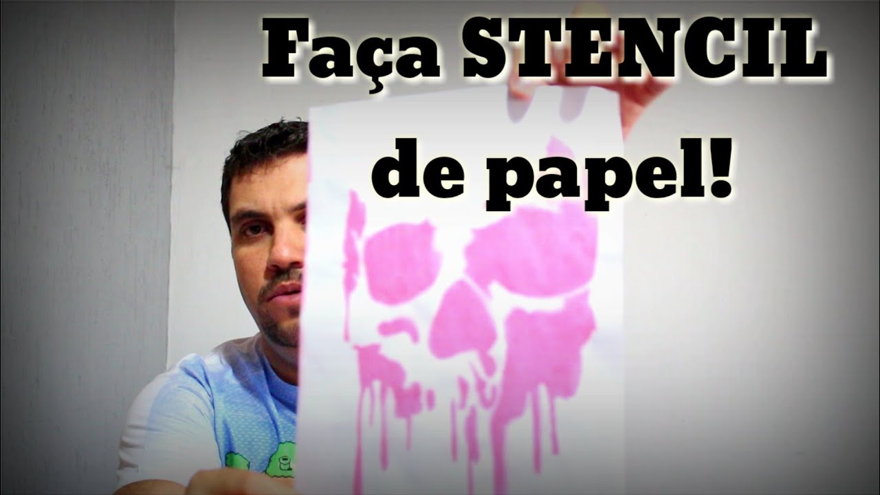 Como fazer Stencil de papel?