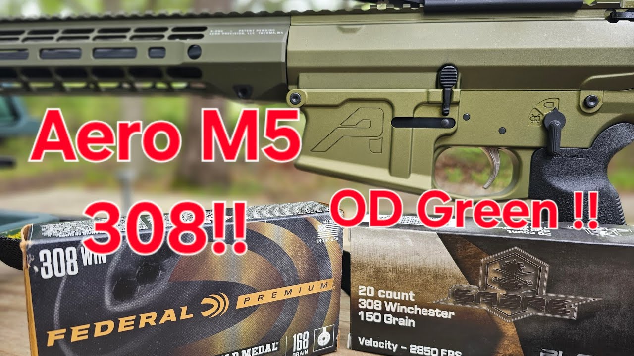 Карабин Aero M5 308 длиной 16 дюймов, анодированный, зеленый цвет. Потрясающий результат!!!