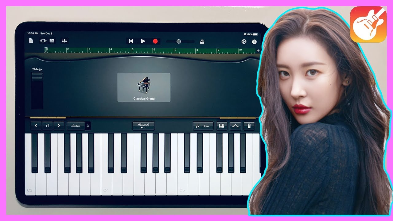 선미(SUNMI) - 보라빛 밤(pporappippam) Cover on iPad/iPhone (GarageBand/개러지밴드)