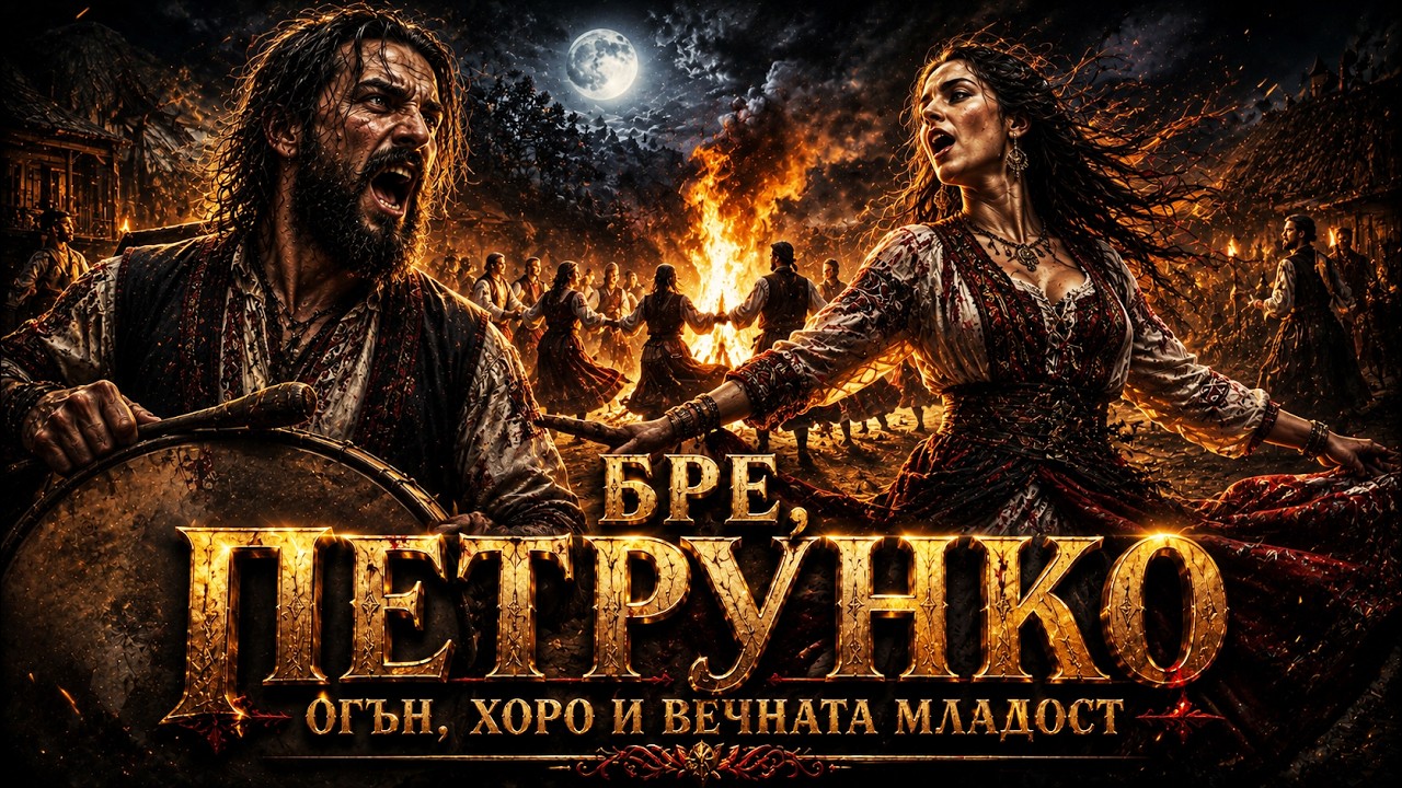 Бре, Петрунко 🔥 – Огън, Хоро и Вечната Младост | Български Фолклорен Метъл ⚡