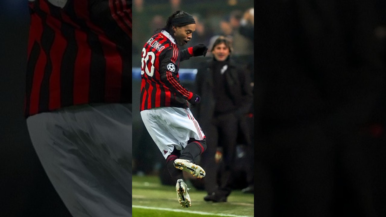 Ronaldinho best goals and skills AC Milan vs Manchester United