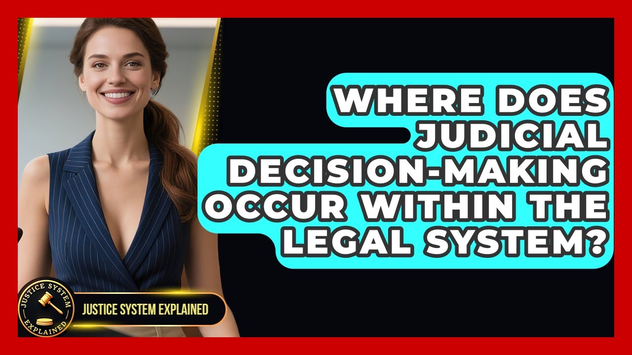 Where Does Judicial Decision-Making Occur Within the Legal System? - Justice System Explained