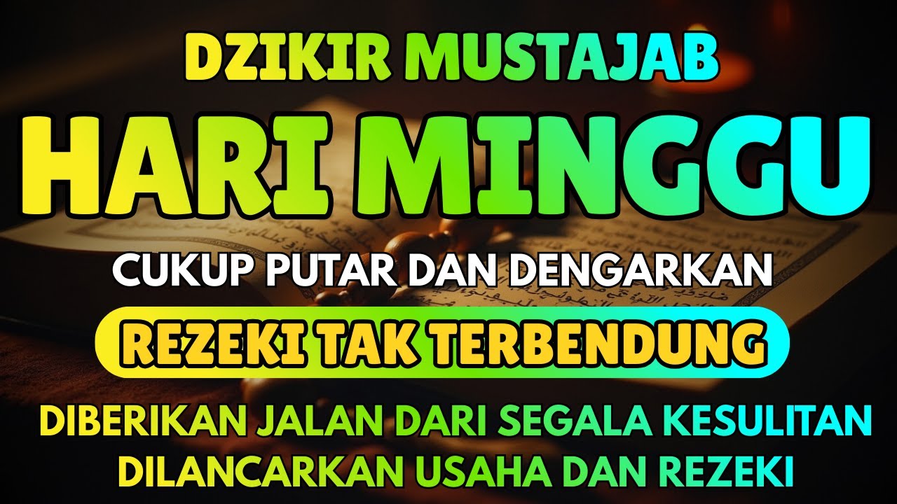 LIVE Dzikir Hari MInggu Sesuai Sunnah | Rezeki Lancar & Kehidupan Berkah